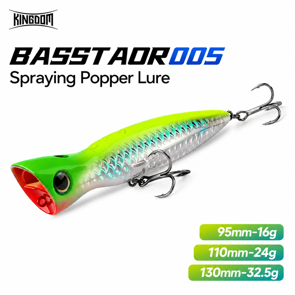 Fishing Lure Popper - Isca Artificial Kingdom Basstaor Popper 95mm