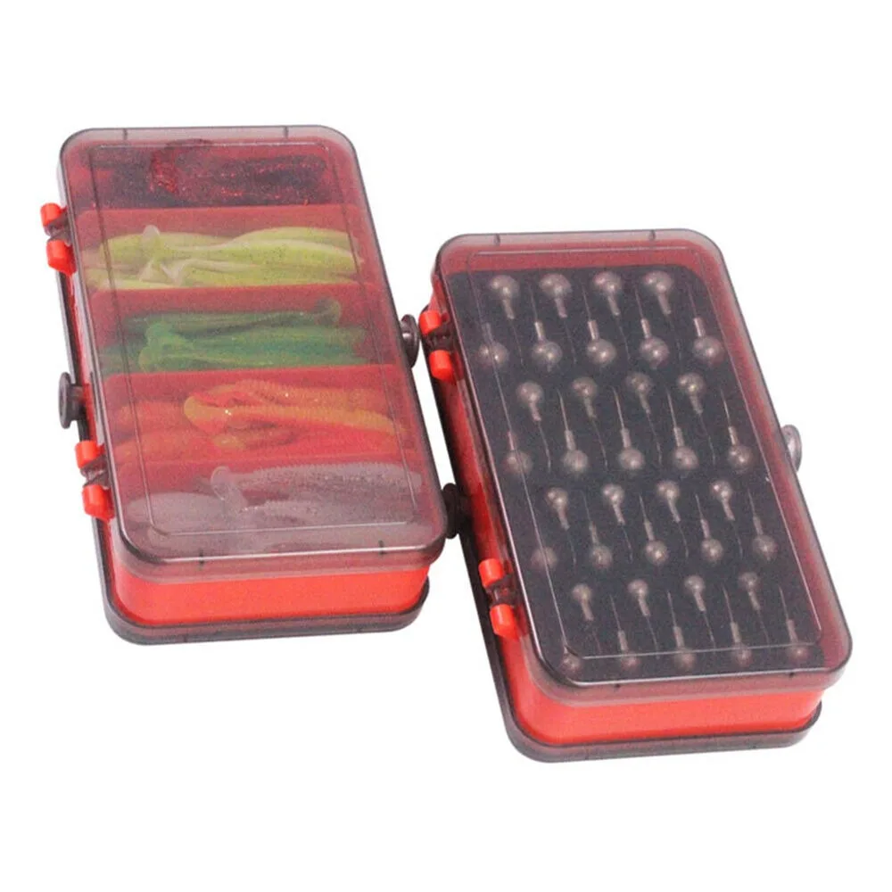 Fishing Lure Soft Plastic - Caixa de Iscas Portátil Dupla Face