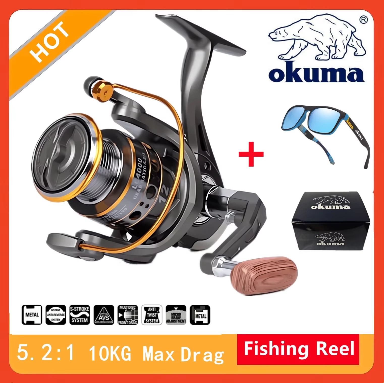 Carretilha de Pesca Okuma de A - Daiwa Reel Fuego avaliação e preço