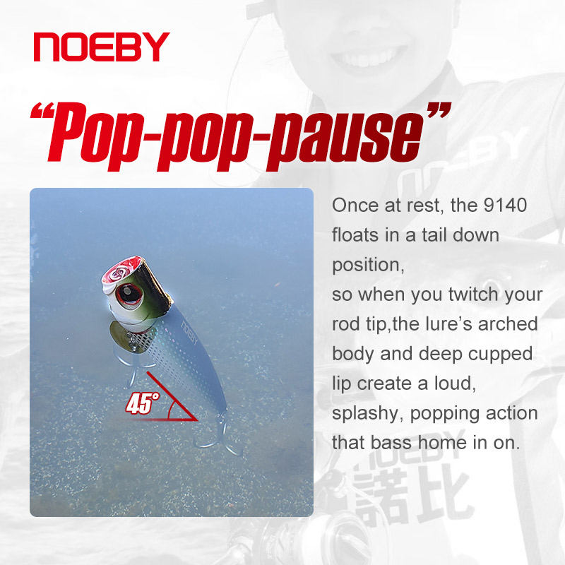 Noeby popper isca de pesca 105 - Fishing Lure Buzzbait avaliação e preço