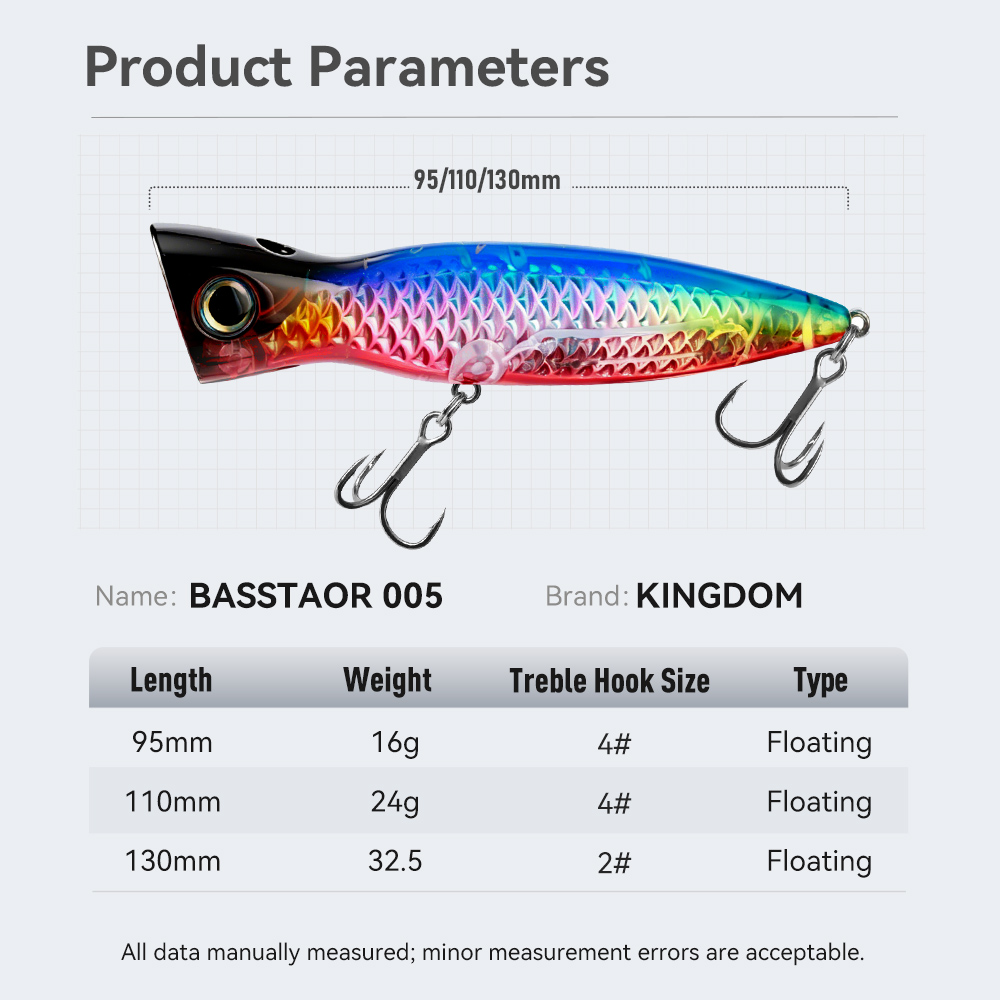 Isca Artificial Kingdom Bassta - Fishing Lure Popper avaliação e preço