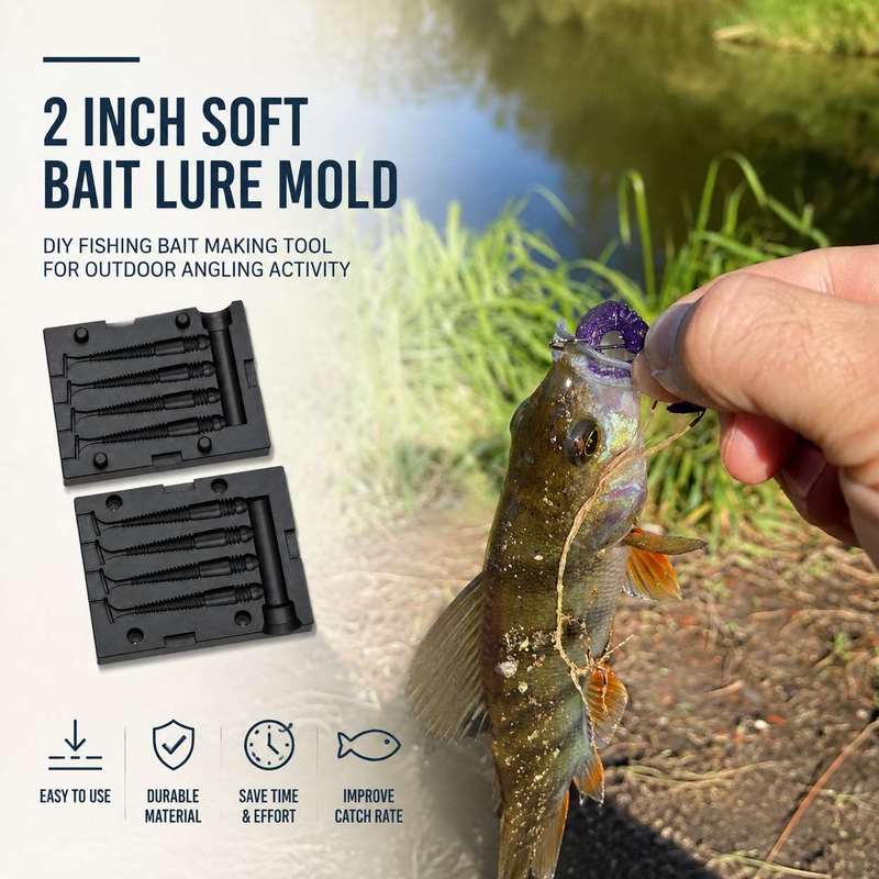Molde para Iscas Macias de 2 P - Fishing Lure Making Kit avaliação e preço